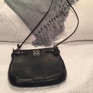 Coach black leather crossbody in perfect condition